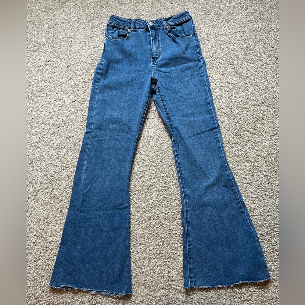 Forever 21 Flare Blue Jeans